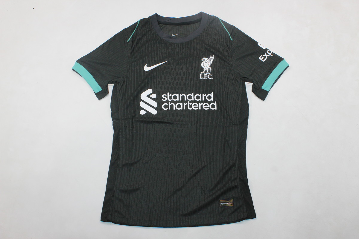 AAA Quality Liverpool 24/25 Away Black Leaked Jersey(Player)